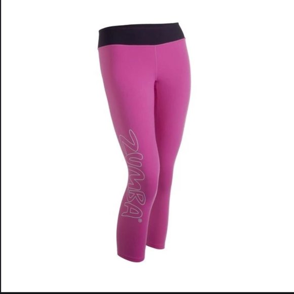 Zumba Pink Cropped Capri Leggings - Picture 8 of 8